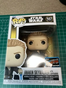 Funko POP! Pegatina oficial de Anakin Skywalker #567 NYCC New York Comic Con - Imagen 1 de 9