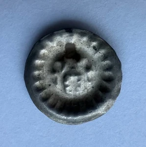 Brakteat 13-14 Jh Hamburg Hohlpfennig Silber Münze (1708) - Bild 1 von 4