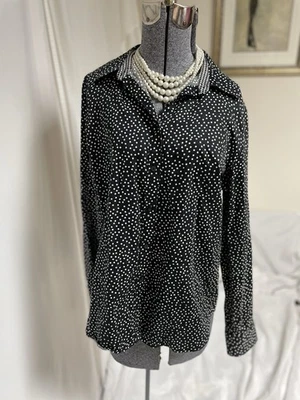 Top Chaps by Ralph Lauren Talla XL Sin Hierro Moderno Punto Manchado Algodón Fácil Cuidado Foto 1 de 4