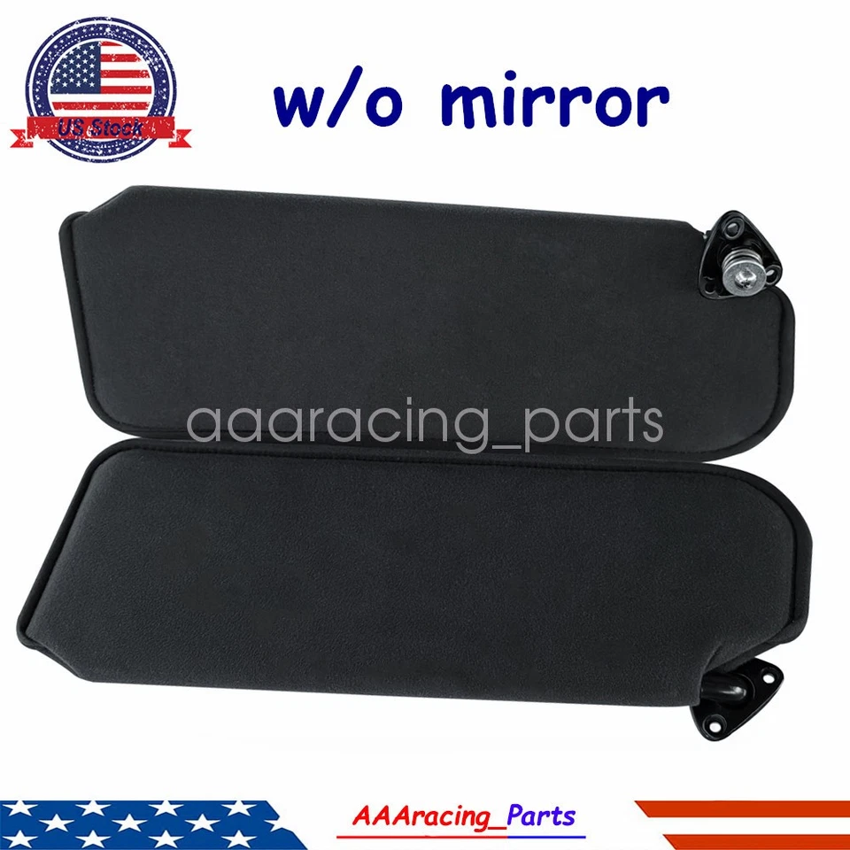 For 93/02 Pontiac Firebird sun visor set BLACK w/o mirror 94 95 96 97 98 99 01 Foto 1 de 4