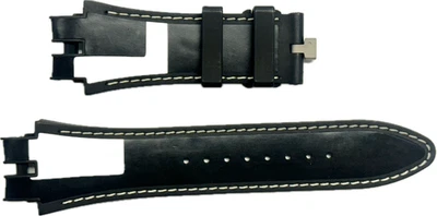 Correa de reloj Roger Dubuis 28 mm x 21 mm de goma negra EX45S-EX47S/STD genuina nueva Foto 1 de 2