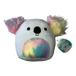 Squishmallows Kellytoy Plüschtier 8 Zoll blauer Koala mit Regenbogen Batik Ohren - Bild 1 von 5
