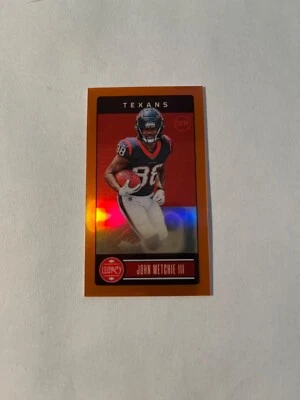 2023 Panini Legacy #38 John Metchie III Mini Orange Parallel /125 - Image 1 of 2