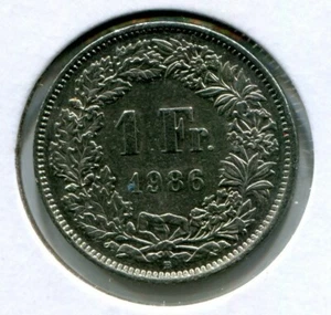 Foreign Coin - Switzerland - One Franc (1 Franc) 1986 - Picture 1 of 2