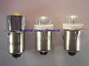 2X 0.5W and 1X - 5Watt Cree LED Upgrades For PR13.5S for 3V Flange Bulb 2-Cell - Picture 1 of 10