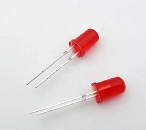 1000 Stck. LED DIFFUSE F5 5 MM ROTE FARBE ROTES LICHT superhelle Glühbirne Lampe NEU - Bild 1 von 1