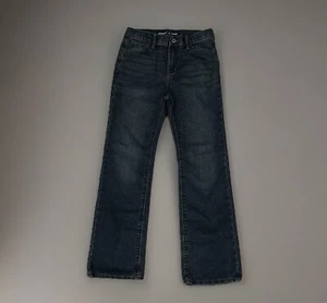 Old Navy Boys Jeans Size 14 Built-In Tough Straight Medium Blue Adjustable Waist - Picture 1 of 9