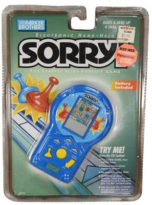 Parker Brothers Sorry Juego Electrónico Portátil 1996 Sellado de Fábrica LEER DESCRIPCIÓN Foto 1 de 4