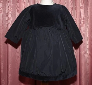 ESPRIT ☺ ABITO ☺ taglia 68 ☺ *TOP* ☺ elegante velluto e raso blu scuro da cerimonia ☺ - Foto 1 di 1