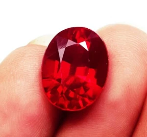 Oval Shape Natural Red Ruby Loose Gemstone 6.15 Ct Certified With Free Gift - Picture 1 of 7