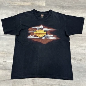 Vintage 90s Harley Davidson T Shirt Single Stitch West Coast Biker USA Sz Large - Picture 1 of 10