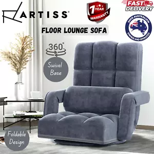 Artiss Floor Chair Lounge Sofa Bed Swivel Lazy Couch Pillow Recliner Comfortable - Picture 1 of 14