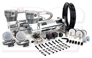 Viair 480C Dual Air Compressor Pack - Chrome - FREE SHIPPING - BCFAB - Foto 1 di 1