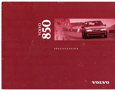 Volvo 850 Especificaciones 1995-1996 Reino Unido Mercado Folleto Sedán Estate S SE GLT CD Foto 1 de 2