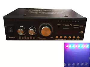Amplificatore Bluetooth Auto Audio HiFi Stereo USB TF FM DVD MP3 AUX Lettore - Foto 1 di 8