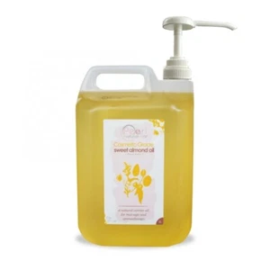 Sweet Almond Oil 5L Cosmetic Grade with Pump Ideal for Massage, Skin & Hair Care - Picture 1 of 2