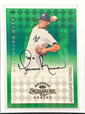 1998 Donruss Signature Series Mariano Rivera Millennium Marks Auto /1000 Yankees