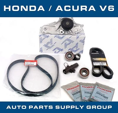 Kit de correa de distribución y bomba de agua para Honda/Acura V6 piezas de fábrica genuinas/Aisin/Koyo Foto 1 de 4
