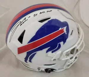 JOSH ALLEN SIGNED BUFFALO BILLS FULL SIZE SPEED FLEX HELMET W/MVP INSC - BECKETT - Picture 1 of 3