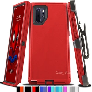 Shockproof Case For Samsung Galaxy Note 10 10+ Plus Heavy Duty Cover + Belt Clip - Picture 1 of 12