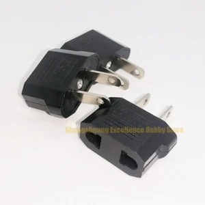 10 pcs EU Euro Europe Universal Travel Power Adapter Convert to US USA Wall Plug - Picture 1 of 6