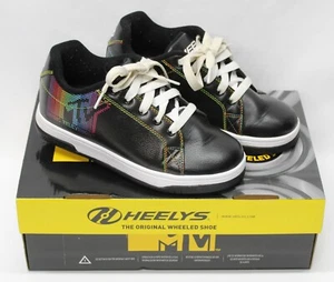 HEELYS SPLIT MTV Nero Bianco e Arcobaleno Donna TAGLIA 5, Scarpe Giovanili 3 Ruote - Foto 1 di 12
