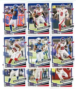 2023 Donruss NFL Football Base Team Set NEW YORK GIANTS - Picture 1 of 1