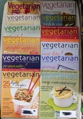 Vegetarian Times Magazine Lite Cozy Cooking Soy Recipe Feed Your Heart Fast  X12 - Image 1 of 4