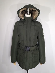 Woolrich Blizzard Damen Daunenjacke mit Kapuze Gr. L grün Winterparka - Bild 1 von 24