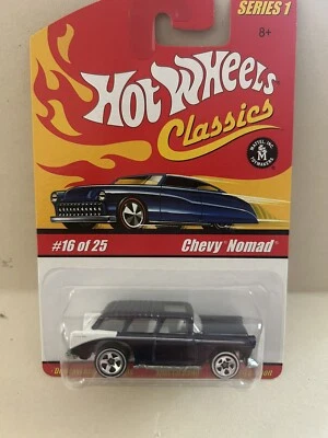 2004 Hot Wheels Classics Series 1 16/25 CHEVY NOMAD Black Variant w/WhiteWall5Sp - Image 1 of 4