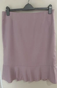 Kaliko Pink Wool & Silk Blend Ruffle Hem Skirt Size 18 - Picture 1 of 12