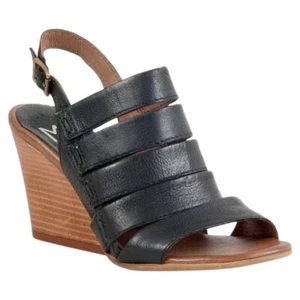 Miz Mooz Kenmare Damen-Riemchensandale schwarz Keilabsatz EU 36 (5,5-6 US) - Bild 1 von 9