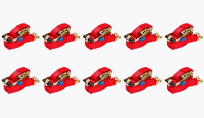 LOADCARE 10 x 2tlg. Spanngurt Zurrgurt Ratschenzurrgurt 5t 5 Tonnen 6m 2500 daN 5000 kg