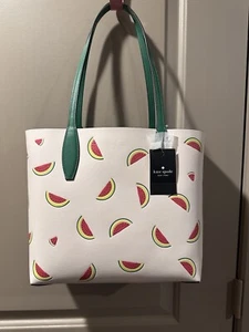 Neu mit Etikett Kate Spade KB703 Wendetasche Wassermelone cremefarben bunt + Handgelenktasche - Bild 1 von 9