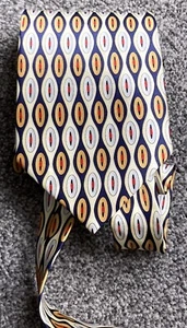 Corbata formal inteligente ovalada geométrica inteligente ovalada multicolor para hombre 3,8"" de ancho 55"" de largo - Imagen 1 de 3