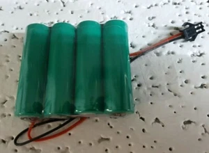 Modellbau-Akkupack NiMh 4,8V 850 mAh 4er Pack Mignon mit JST Stecker SM-2P - Bild 1 von 2