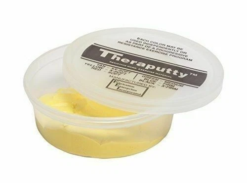 CanDo Theraputty Standard Exercise Putty Yellow X-soft 4 Oz