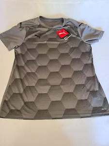 NWT! Youth Puma Active Training DryCell Team Final 21 T-Shirt GRAY Size XL - Picture 1 of 4