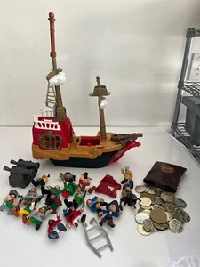 VINTAGE FISHER PRICE PIRATENSCHIFF MIT ZUBEHÖR - Bild 1 von 16