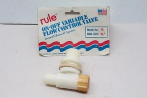 Rule Marine Model 75 On/Off Variable Flow Control Valve For 3/4" Hose - Picture 1 of 4