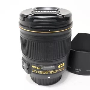 Lente Prime Gran Angular Nikon AF-S Nikkor 28mm F/1.8 G Casi Mint #N018 - Imagen 1 de 4