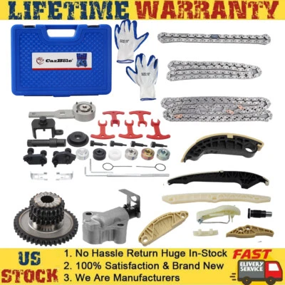 Cadena de distribución y kit de herramientas para Quattro Volkswagen Tiguan CC MK5 Audi A4 A3 A5 TT Foto 1 de 4