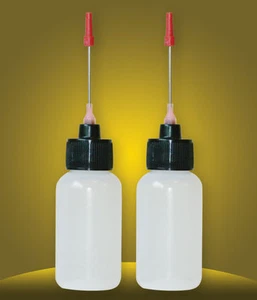 2-1 OZ bottles with stainless needle tip for Oiling Road Bike Derailleurs - Picture 1 of 3