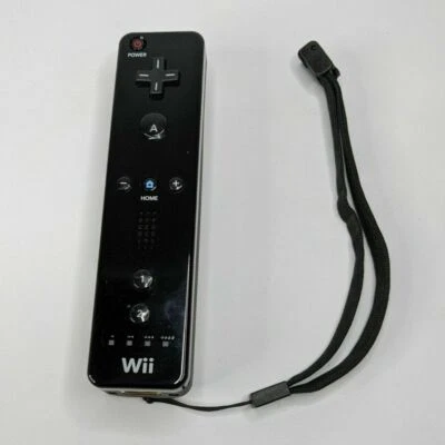 Like New Genuine Nintendo Wii U / Wii Black Controller Wii Mote Remote - Image 1 of 4