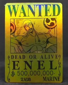Enel Holo Foil Marine Wanted Poster One Piece Card GP-02 Textured - Picture 1 of 6