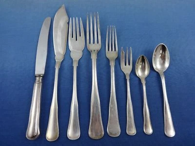 Antiguo juego de cubiertos danés de plata esterlina de Cohr servicio 66 piezas Foto 1 de 4