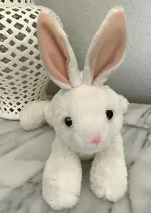 Aurora Plush White Bunny Rabbit 11" Stuffed Animal Toy Easter Silky Soft - Picture 1 of 7