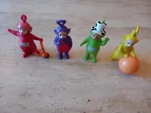 JUEGO DE 4 FIGURAS GRUESAS TELETUBBIES PO LAA LA DIPSY TINKY GRANDES DECORACIONES PARA PASTELES - Imagen 1 de 5