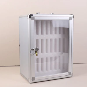 8/12/24/30 Positions Mobile Phone Safe Storage Case Display Holder Cabinet - Zdjęcie 1 z 12
