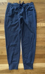 Theory Essential Sweatpant Waffle Knit Pima Cotton Lounge Joggers Blue Size M - Picture 1 of 8